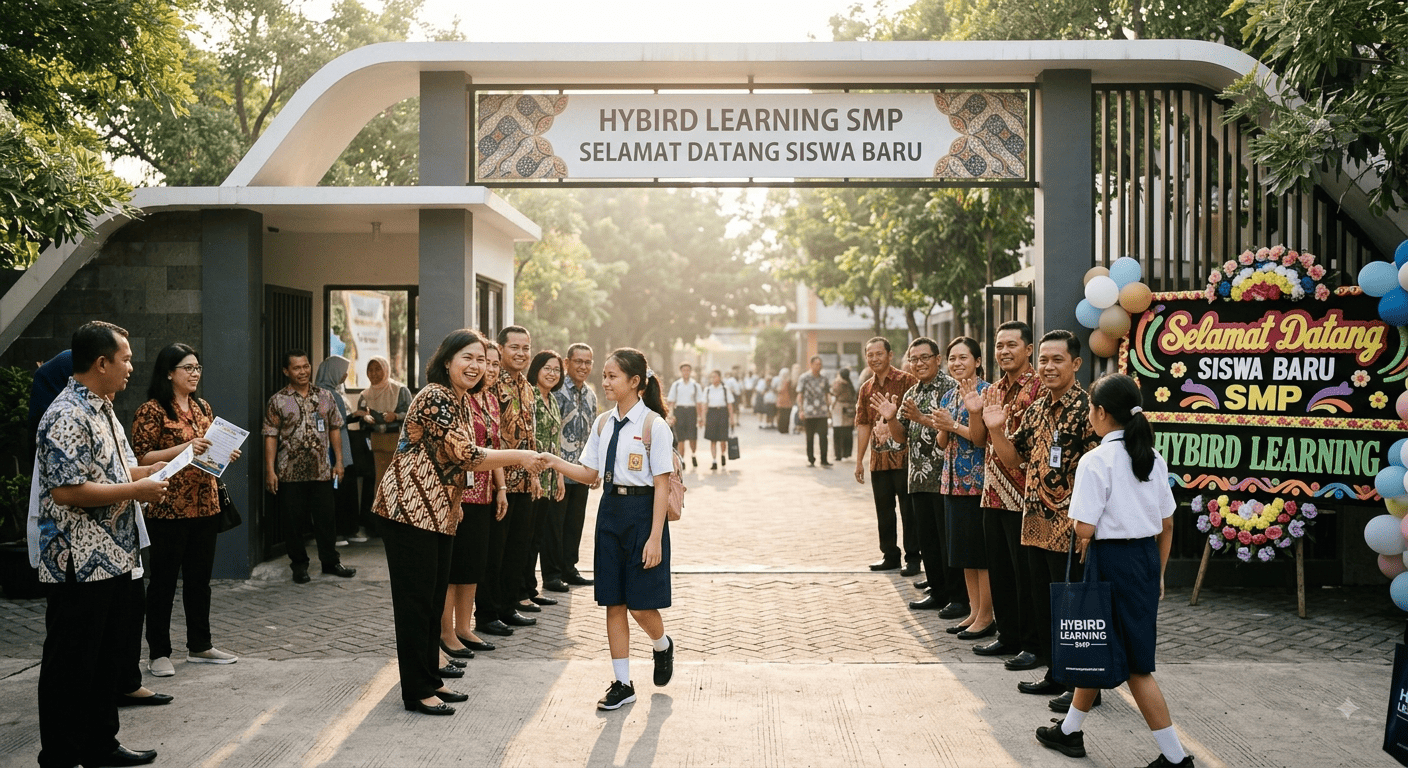 Semarak MPLS HYBIRD LEARNING SMP, Sambut Siswa Baru dengan Hangat dan Penuh Semangat