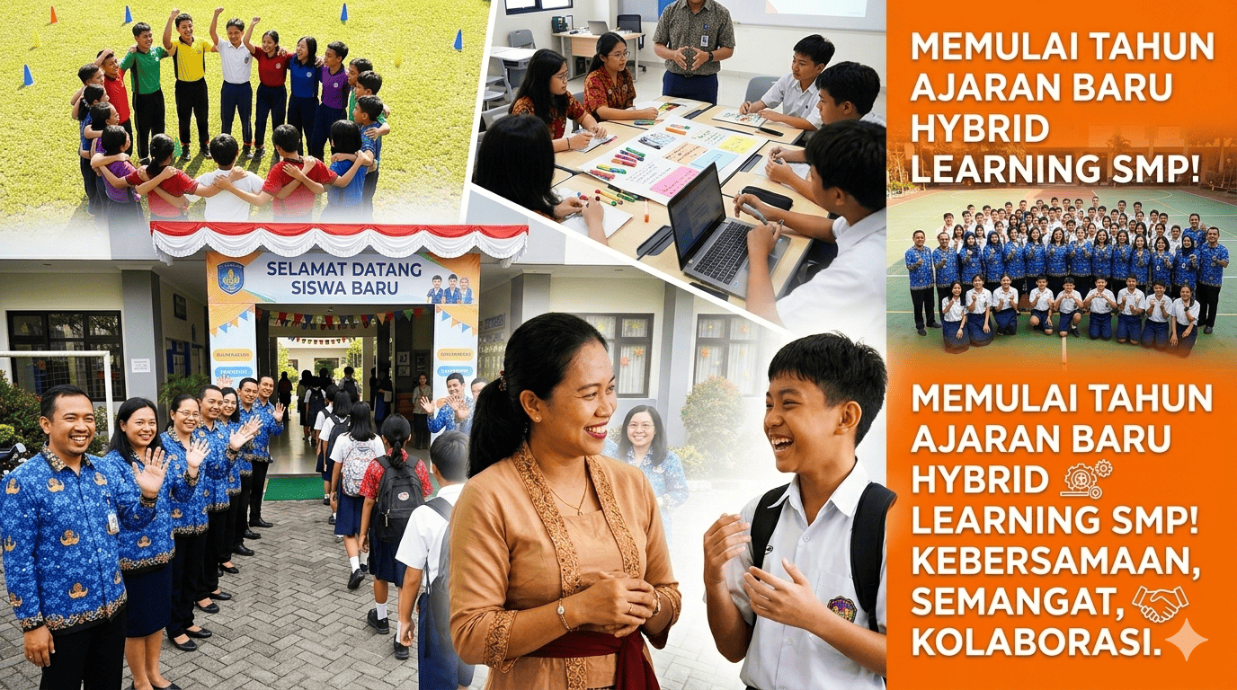 Semangat Baru, Langkah Baru: HYBIRD LEARNING SMP Sambut Awal Tahun Ajaran dengan Penuh Antusias